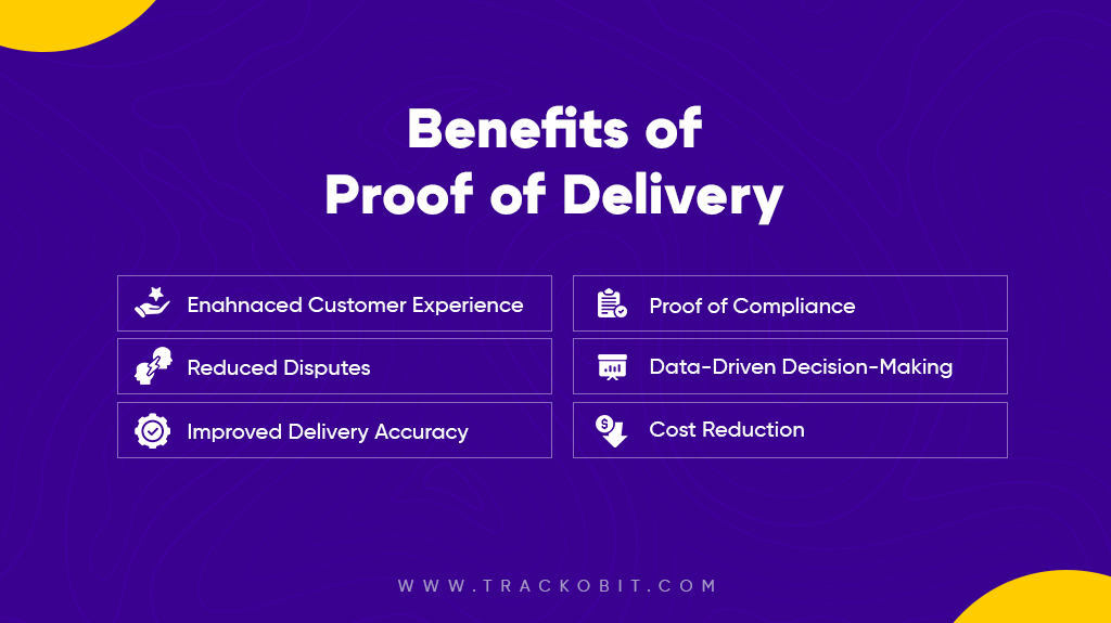 Benefits of Proof of Delivery