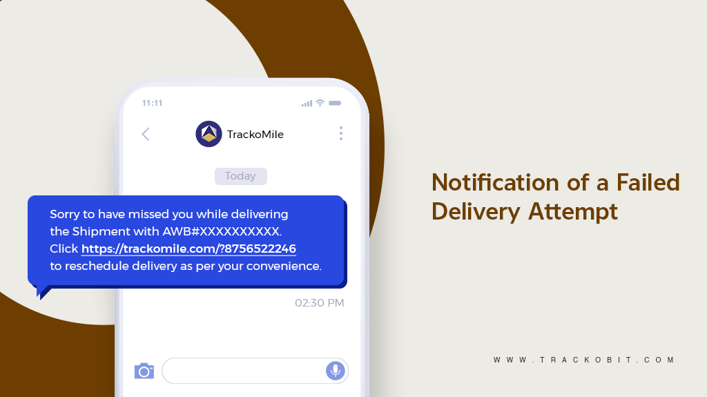 Notification of a failed Delivery Attempt