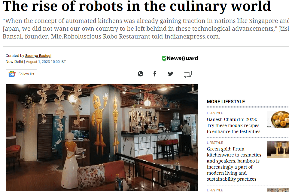 Food Delivery Trends - Robot servers