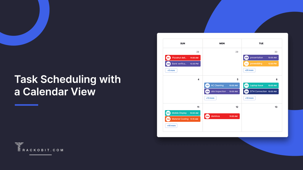 Task Scheduling with Calendar View