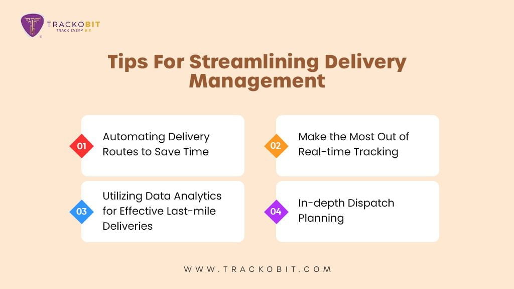 Tips for streamlining Delivery Management