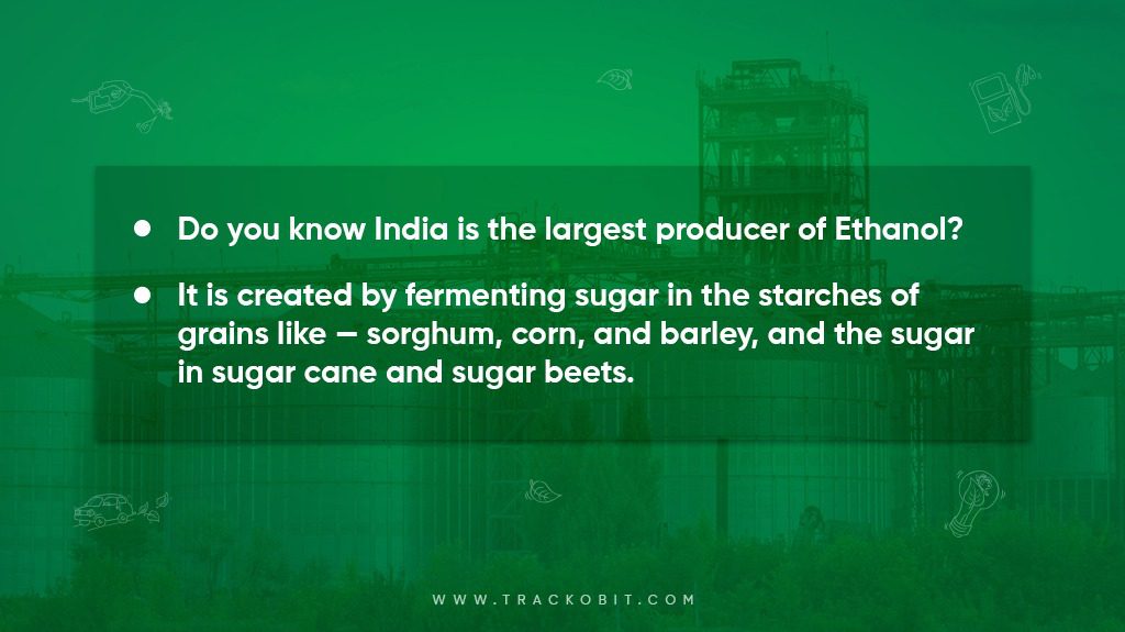 do you know largest producer of ethanol