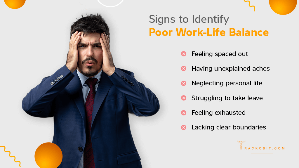 sign to identity poor work life balance