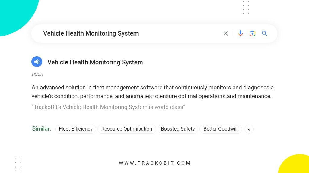 vehicle health monitoring system